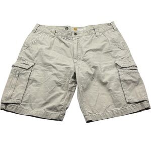 Carhartt Force Men’s 38 Relaxed Fit Cargo Shorts‎ Beige Ripstop Utility Work
